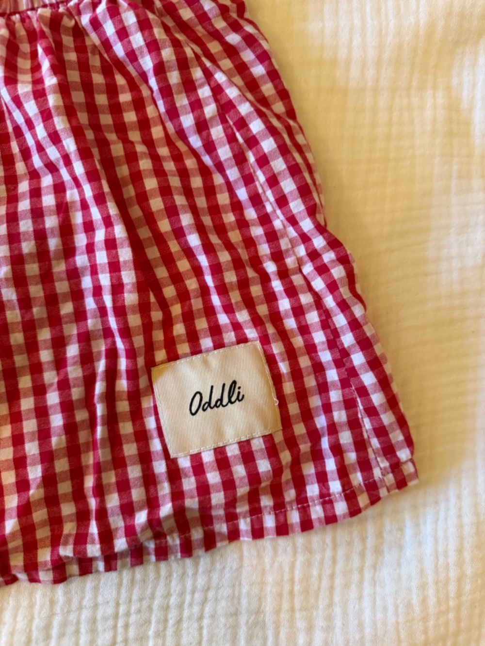 Oddli Gingham Mini Skirt - Picture 3 of 3